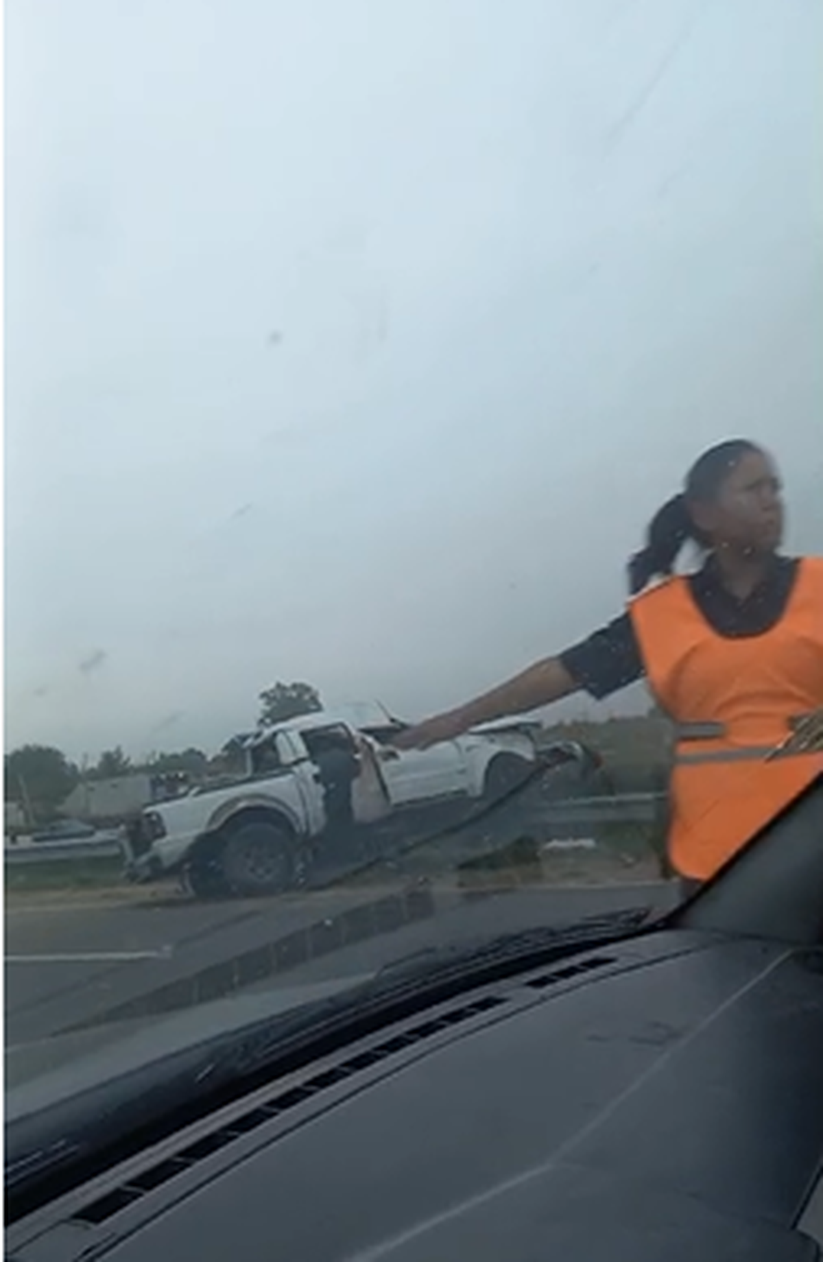 El terrible accidente sobre la autopista Presidente Per&oacute;n a la altura de Ezeiza.