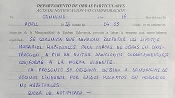 Canning: el Municipio de Esteban Echeverría intima a un emprendimiento por incumplimiento de normas