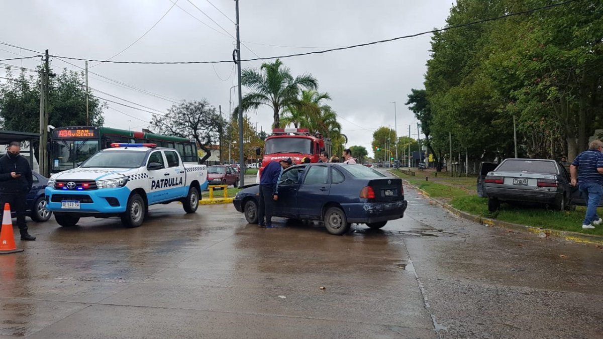 Violento choque sobre la Avenida Presidente Per&oacute;n