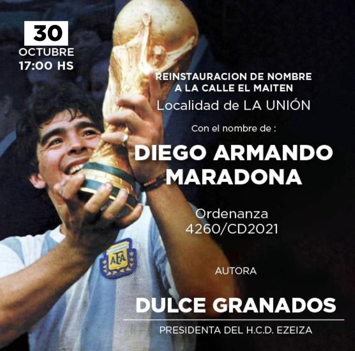Ezeiza: Homenajes a Diego Maradona el día de su cumpleaños