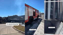 volvio a prenderse fuego logischem en el polo de ezeiza y denuncian demoras en el ingreso de bomberos