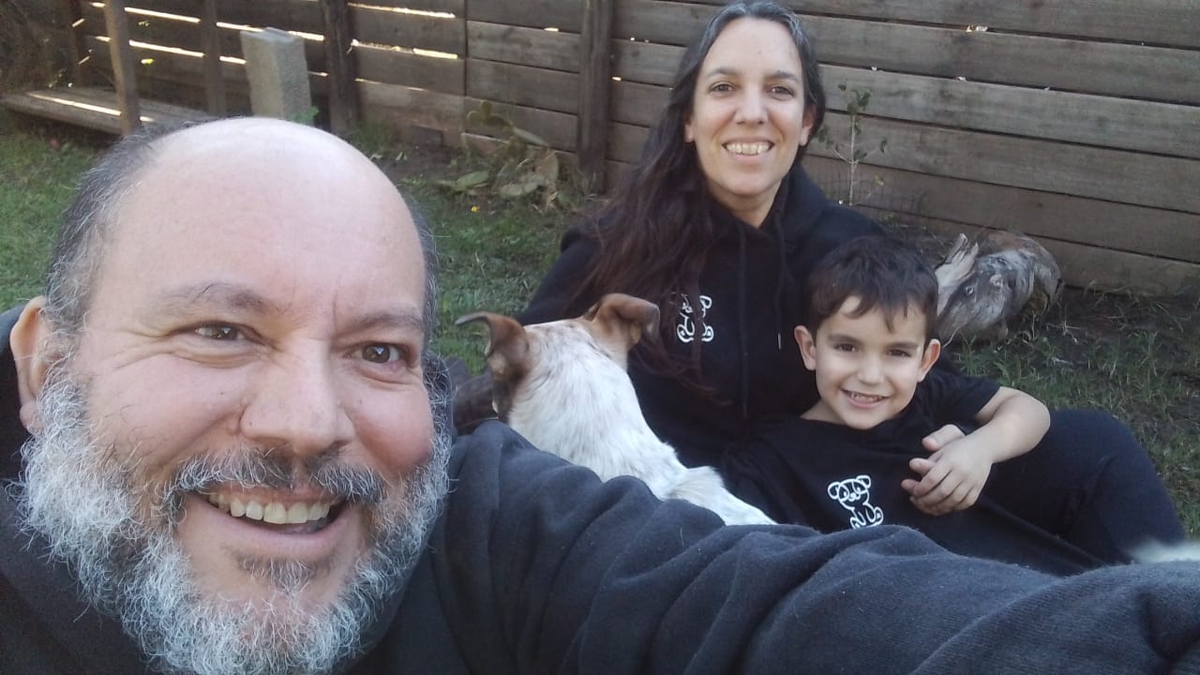 Mar&iacute;a Victoria junto a su familia.&nbsp;