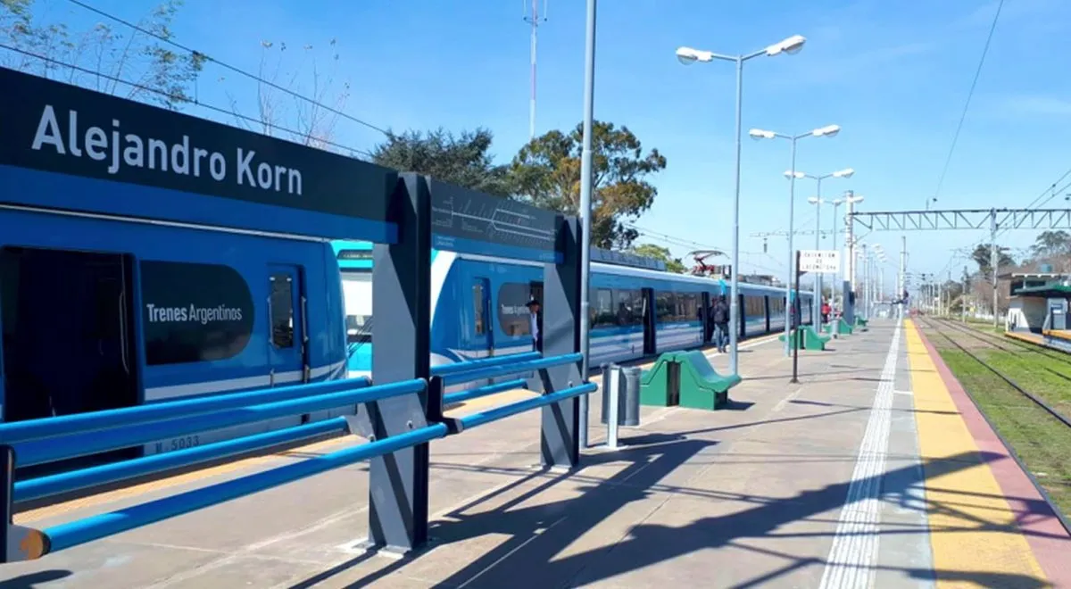La estación Alejandro Korn del Tren Roca. 