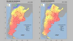incendios: mas de la mitad de buenos aires bajo riesgo extremo