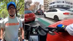 polemica por el ciclista que se filma rompiendo autos: quien es bicibandido