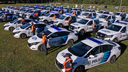 almirante brown: incorporaron 58 moviles y 30 motos para reforzar los patrullajes