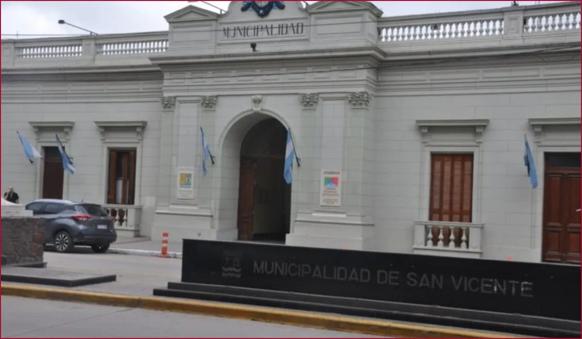 El palacio municipal de San Vicente.