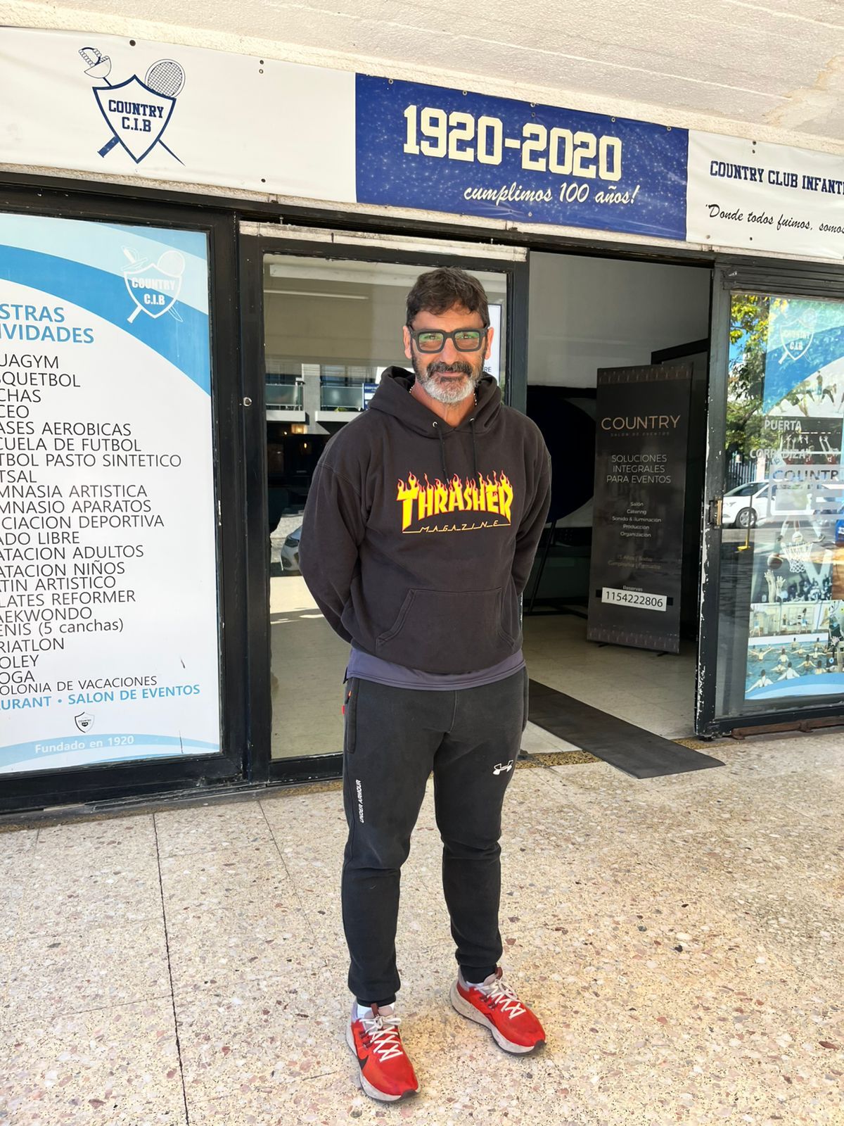 Gastón Naddeo, quien lleva más de 25 años en el club, hoy como coordinador general.