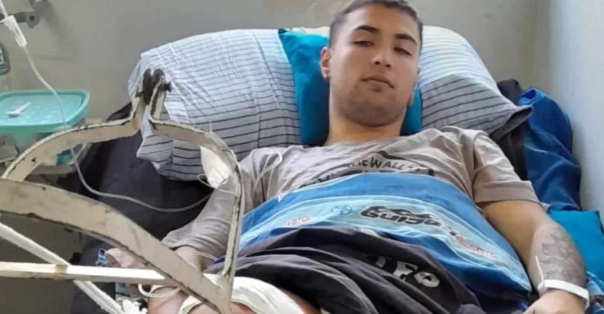 El joven fue intervenido quirúrgicamente en el Hospital Gandulfo de Lomas de Zamora. 