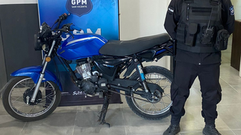 San Vicente: detuvieron a un motociclista armado en un control policial