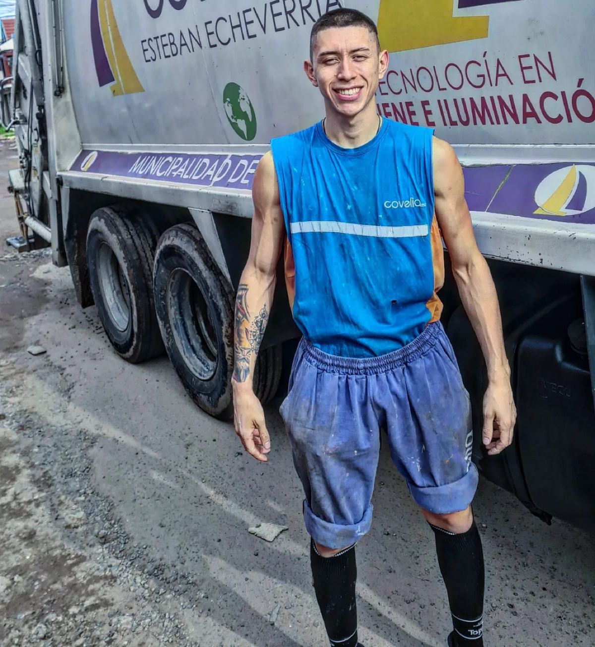 Lucho López trabaja como recolector de residuos en Monte Grande.