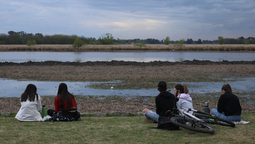 dia de la primavera en la laguna de san vicente: grupos de estudiantes disfrutaron de la jornada