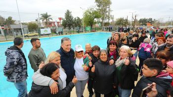 El Jagüel: inauguraron el Natatorio Municipal en el Campo de Deportes Santa María