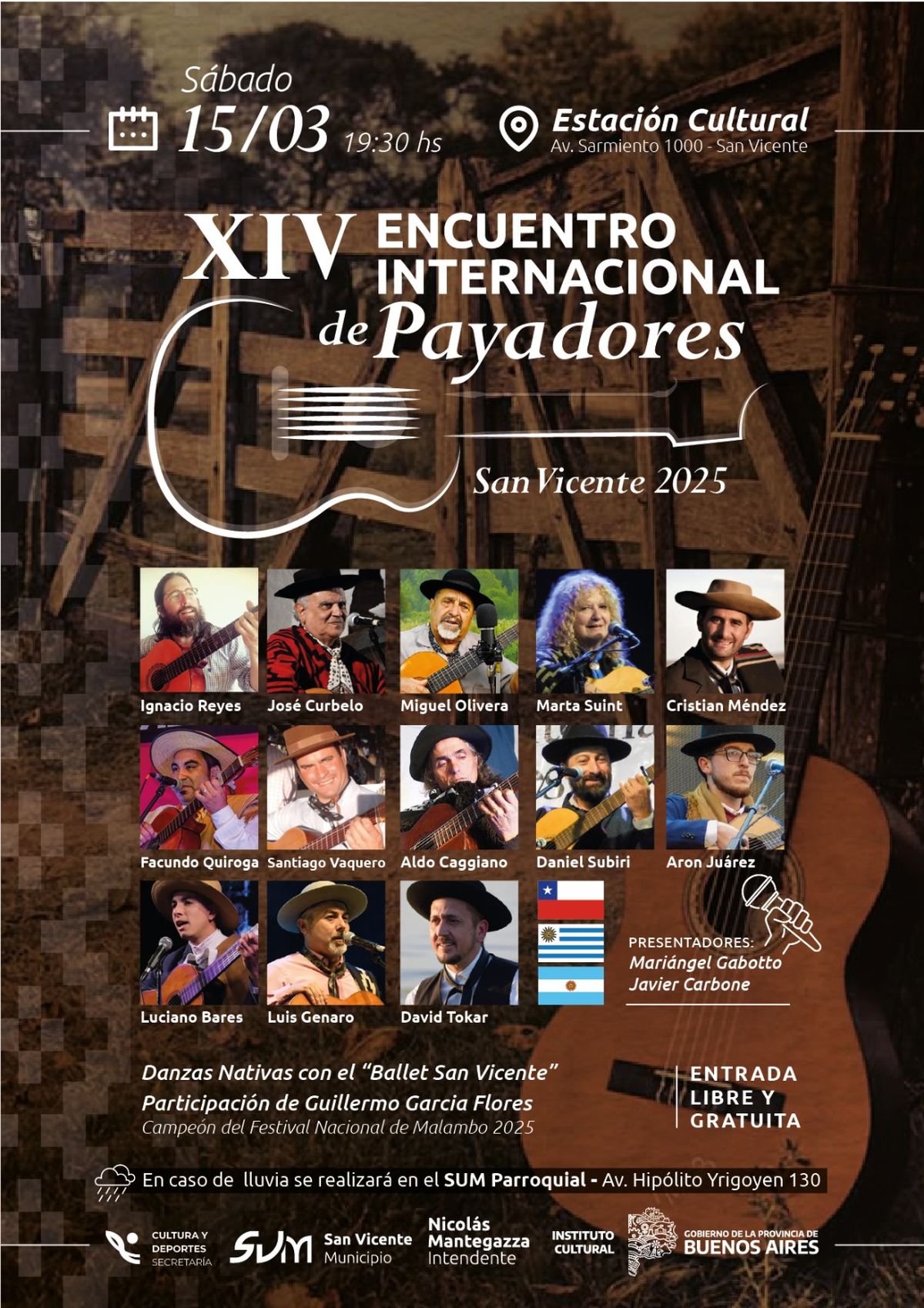 Encuentro Internacional de Payadores en San Vicente.