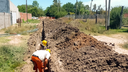 san vicente: avanzan las obras en la red de agua potable en el barrio biocca