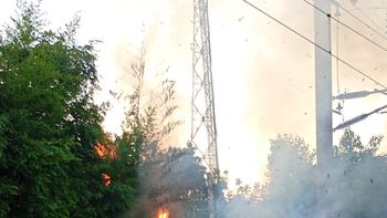 Tren Roca: demoras por un incendio cercano a las vías en Burzaco