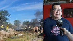 los bomberos de almirante brown en alerta por los incendios forestales en la ola de calor