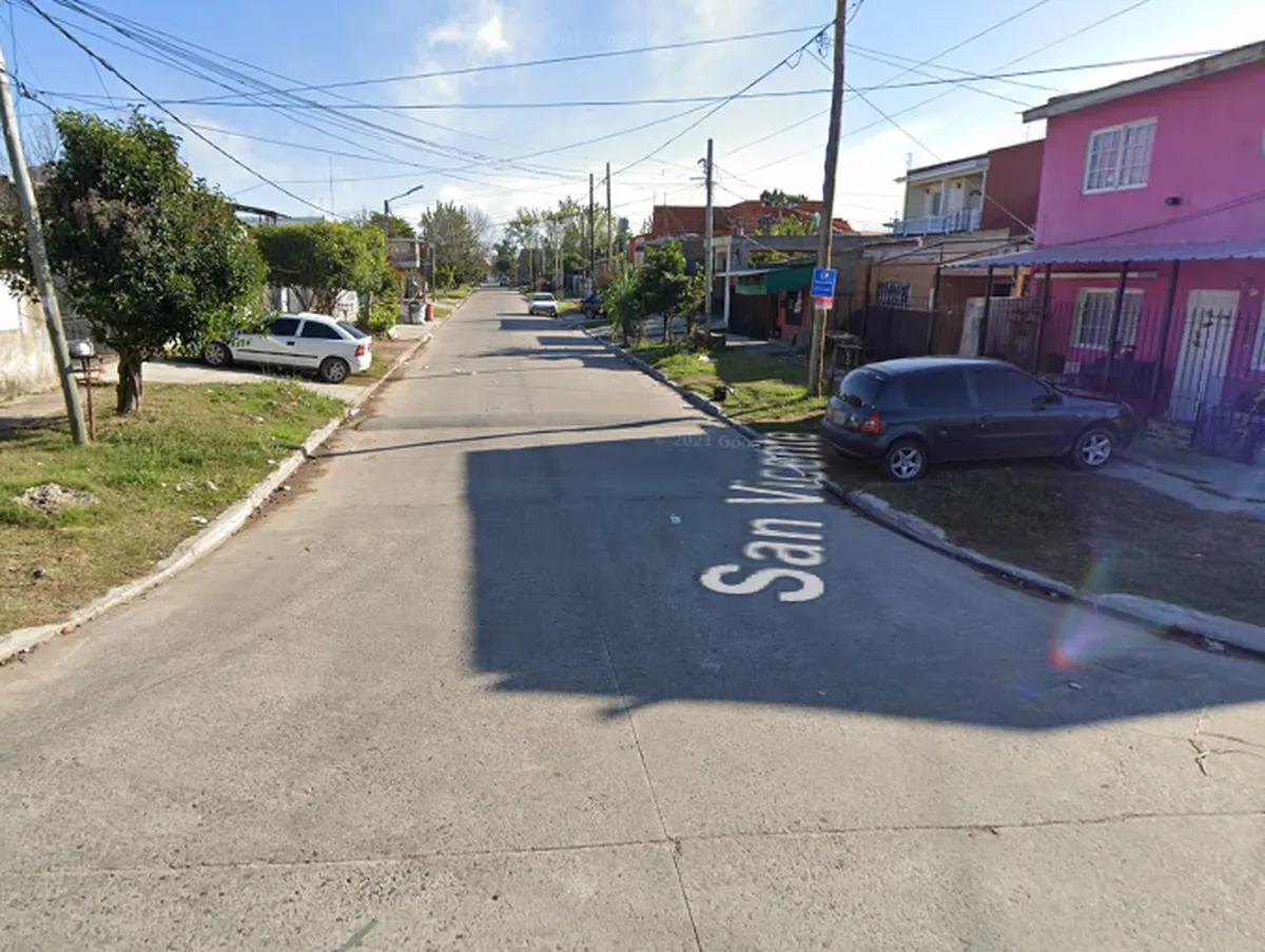 El lugar donde ocurrió el accidente en Lomas de Zamora.