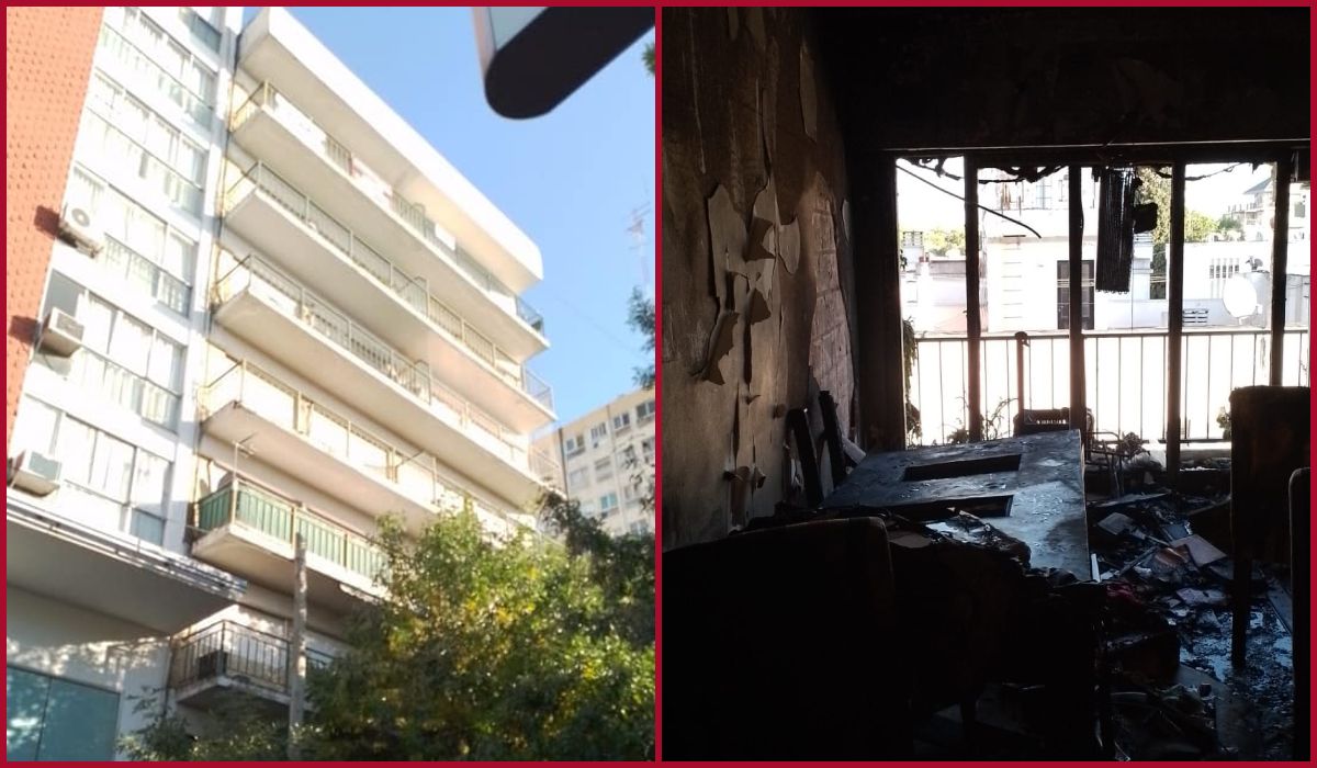 Incendio en un edificio de Adrogué: trabajaron dos dotaciones de bomberos