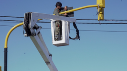esteban echeverria: instalaron nuevos contadores de tiempo en semaforos