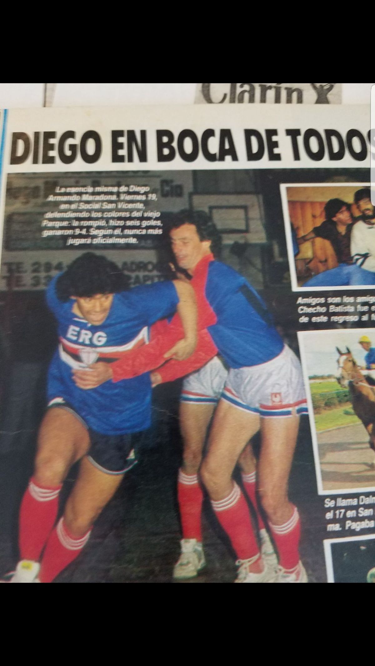 Tras el partido en el Club Deportivo, le dijo a El Gráfico que no volvería a jugar oficialmente y que se convertiría en un jugador amateur.