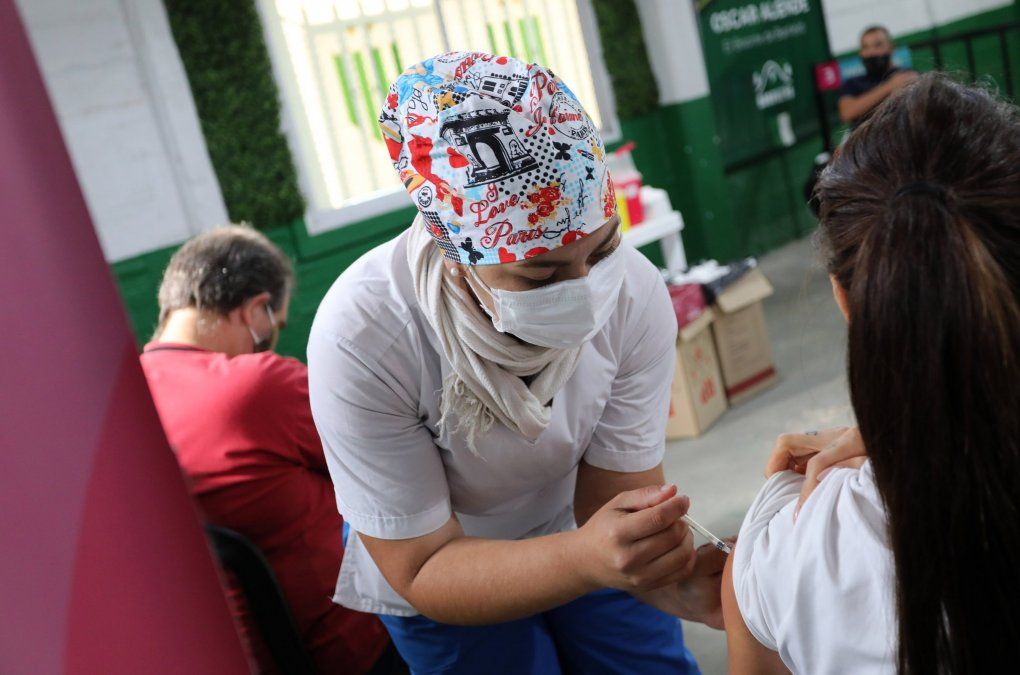 Vacunación contra el coronavirus en Lomas de Zamora.