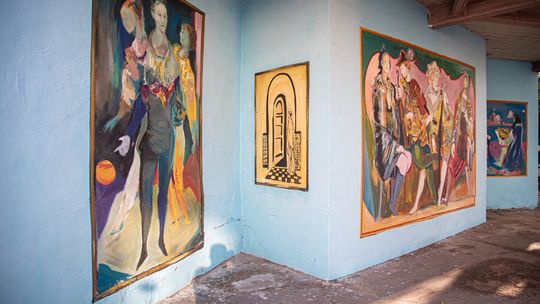 Almirante Brown: realizaron un mural en homenaje a Raúl Soldi en uno de sus principales accesos