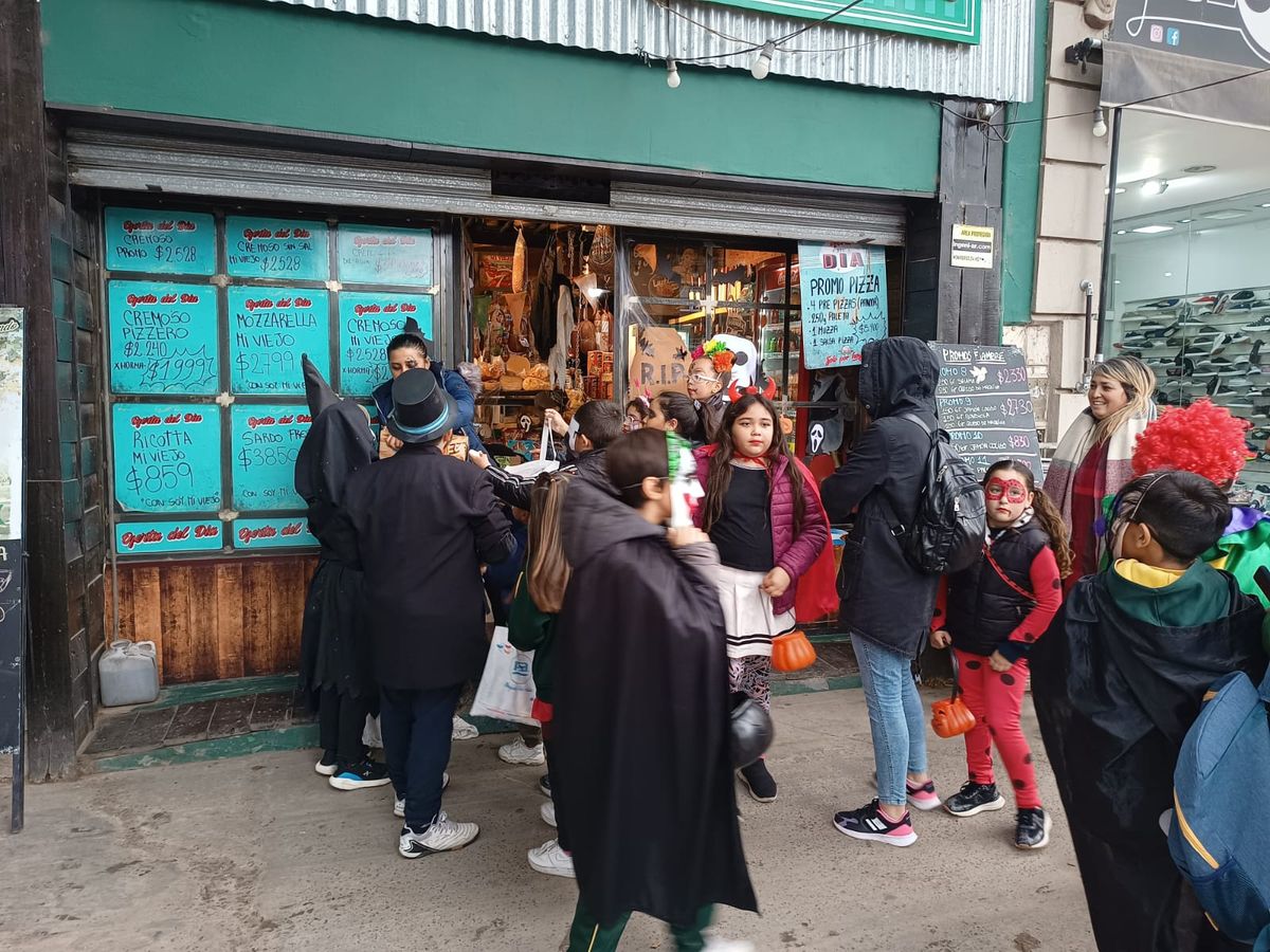 Uno de los comercios que participó de la celebración en San Vicente.