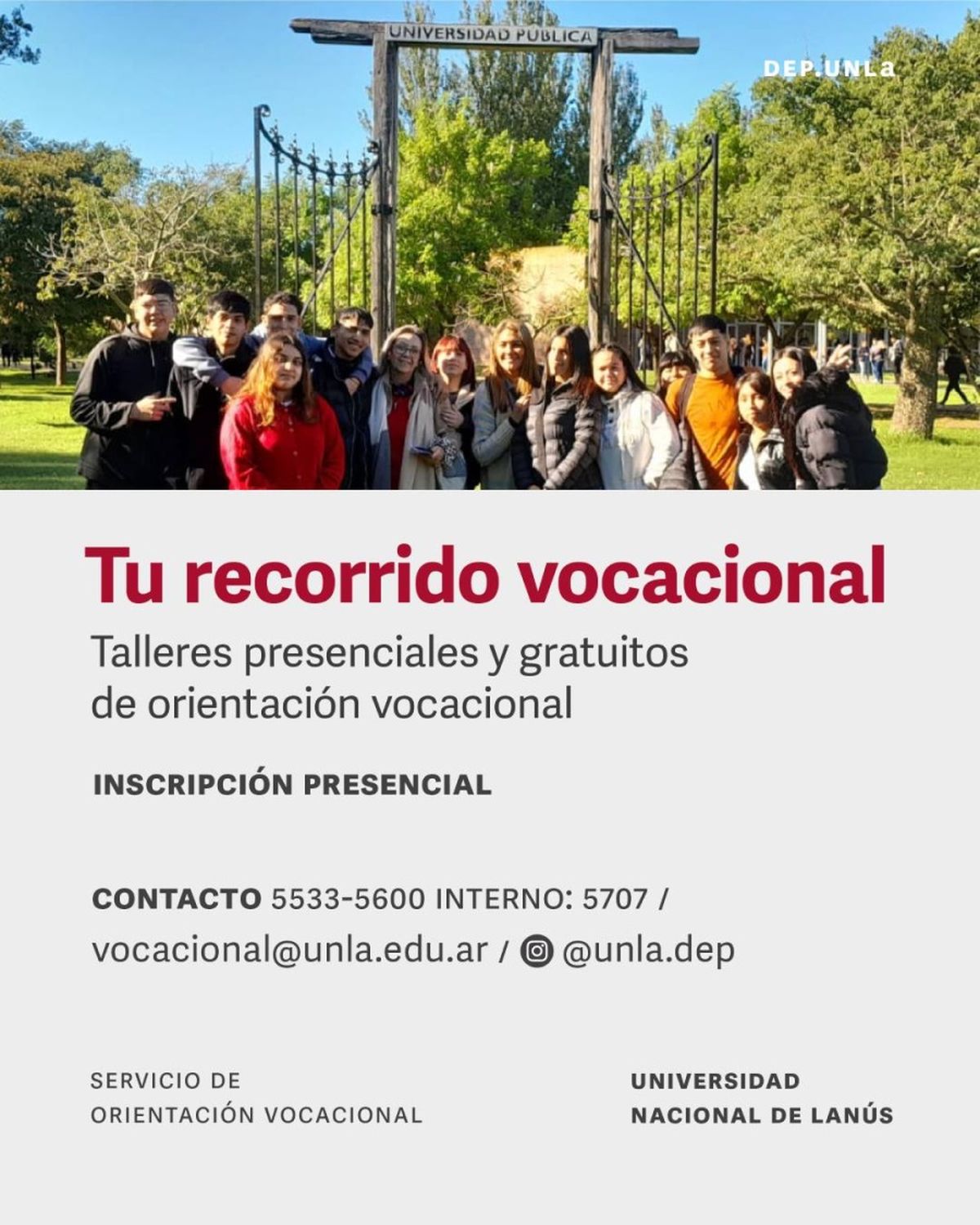 Los talleres vocacionales de la Universidad de Lanús. 