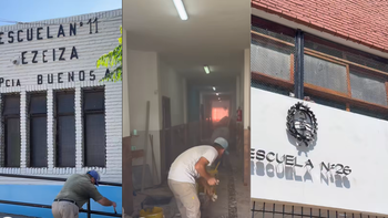 Realizan obras en escuelas de Ezeiza durante el receso de verano