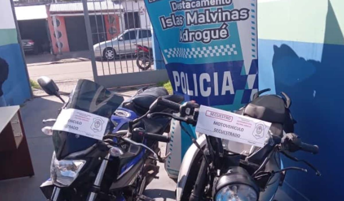 Almirante Brown: delincuentes que robaban motos cayeron en Burzaco
