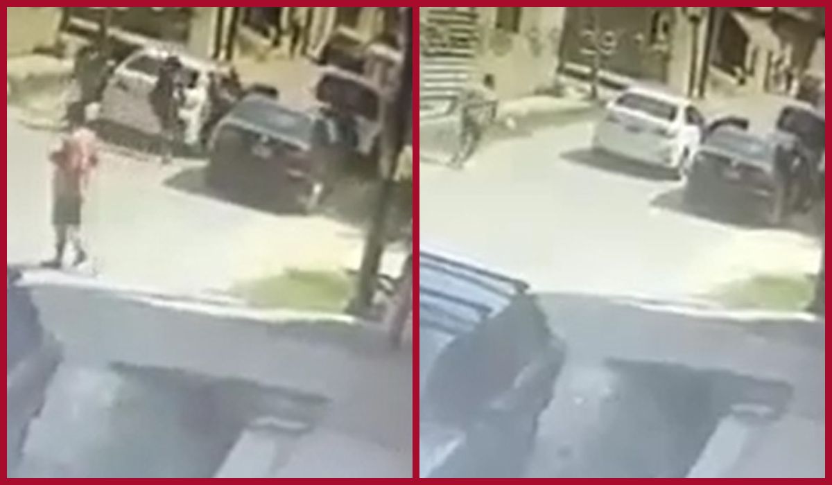 Video: así delincuentes armados robaban un auto en Lomas a plena luz del día.