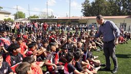 esteban echeverria: gray participo de la inauguracion de obras en el predio deportivo del club san martin