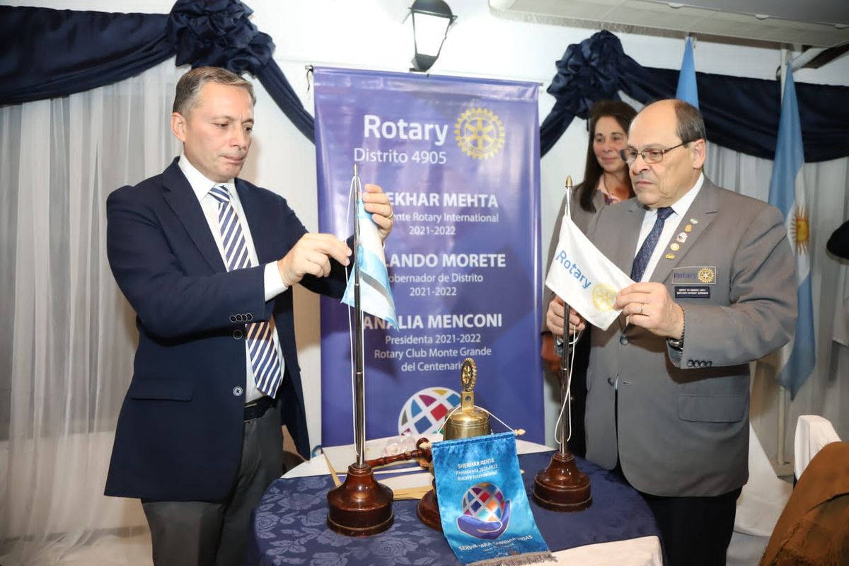 Monte Grande: el Rotary Club del Centenario celebró su aniversario junto a Fernando Gray
