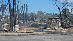 esteban echeverria: aseguran que el terrible incendio fue intencional en el deposito de madera