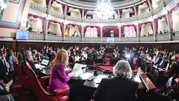 por falta de quorum, se suspendio la sesion para tratar la reeleccion de legisladores en provincia