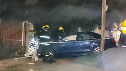 Almirante Brown: conductor chocó contra el frente de una vivienda y dañó una cabina de gas