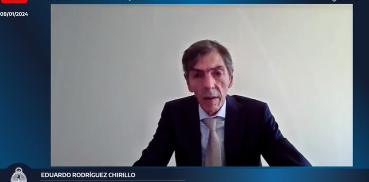 Eduardo Rodríguez Chirillo, secretario de Energía, durante la presentación.