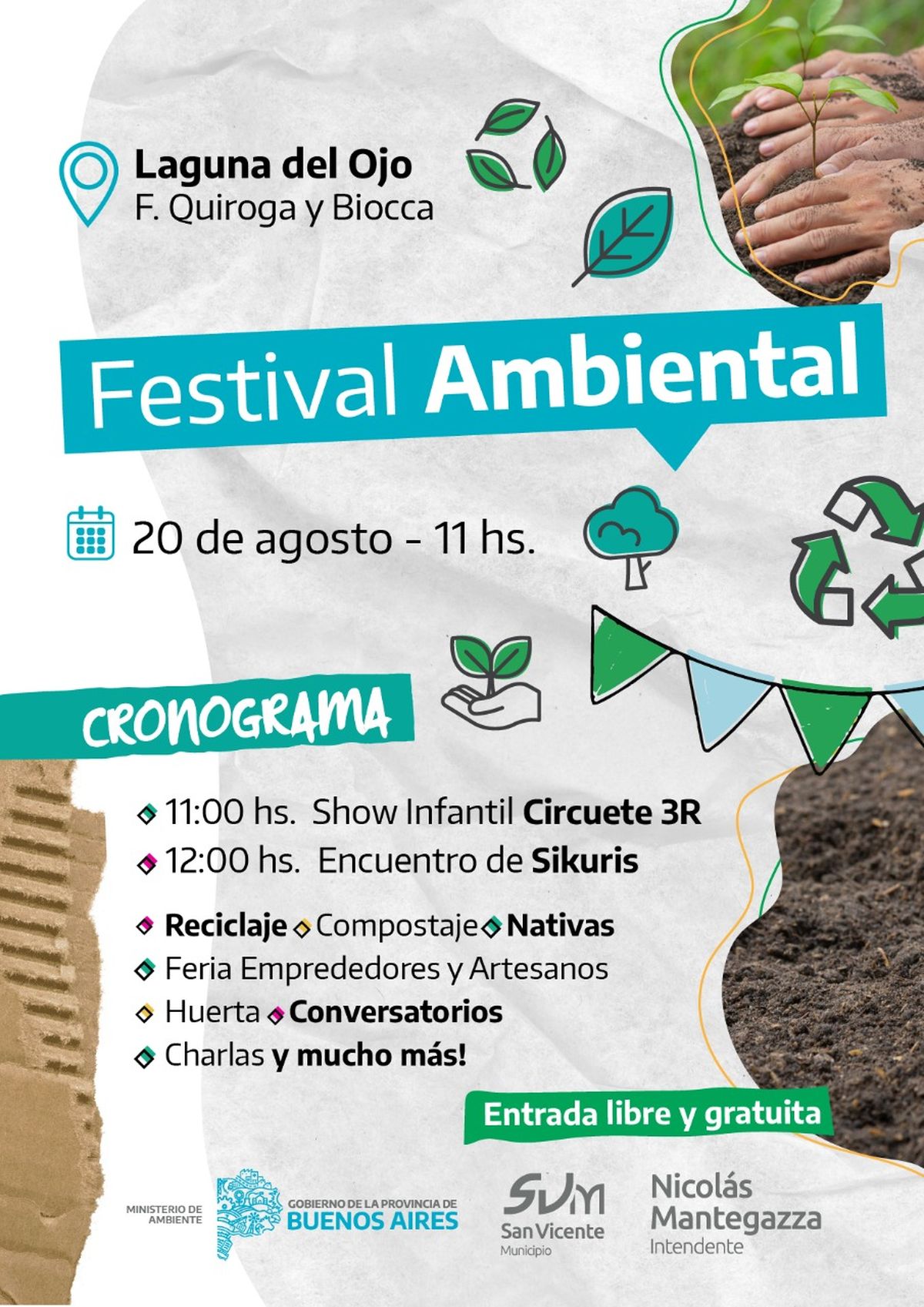 San Vicente: un Festival Ambiental dará inicio a las tareas de limpieza la Laguna