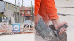 lomas: realizan trabajo de pavimentacion en villa lamadrid