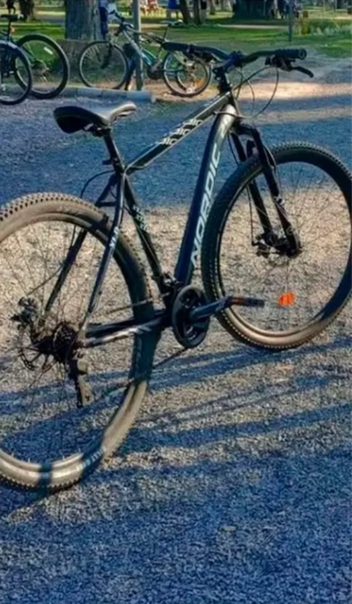 La bicicleta que tenía el joven bombero de Almirante Brown.