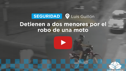 la policia detuvo a dos personas en luis guillon por el robo de una moto