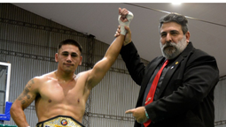 cristian fernandez, de alejandro korn, se consagro campeon nacional de full contact en su casa