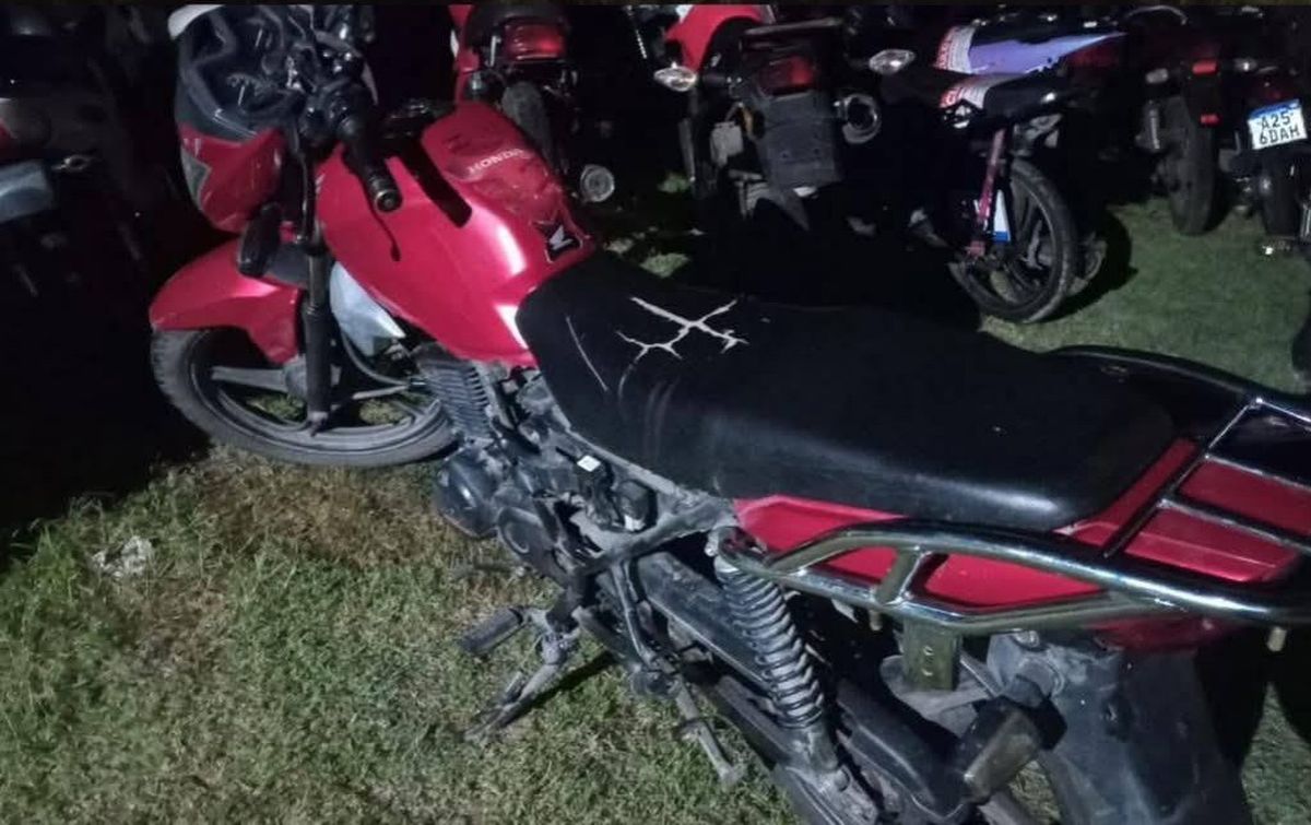La moto secuestrada por la Justicia.&nbsp;