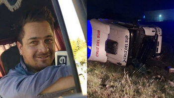 Dolor por la muerte de un camionero de Alejandro Korn en un accidente