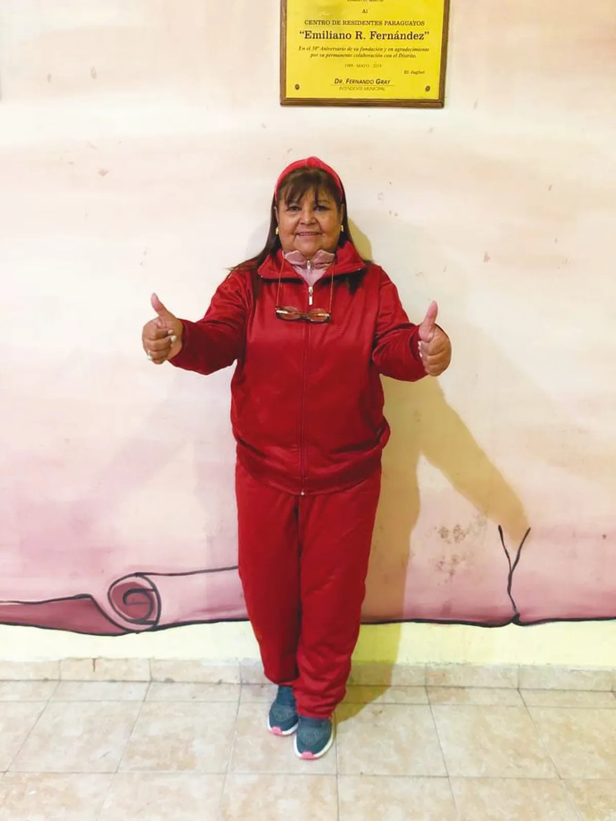María Isabel Leguizamón, presidenta del Centro de Residentes Paraguayos. 