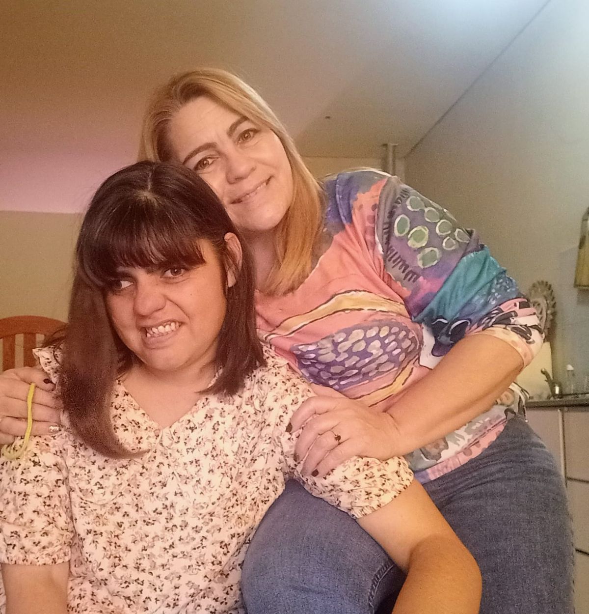 Andrea tomó la difícil decisión de que su hija Eliana residiera en el Cottolengo Don Orione. 