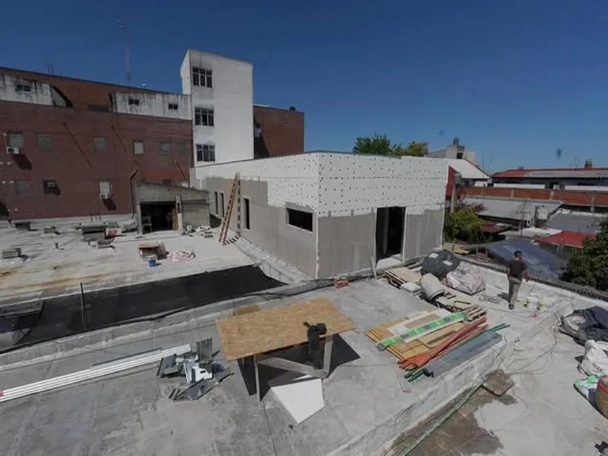 Obras de ampliación en el Hospital Alende. 