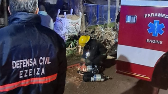 Incendio en Ezeiza: una vivienda sufrió importantes daños materiales