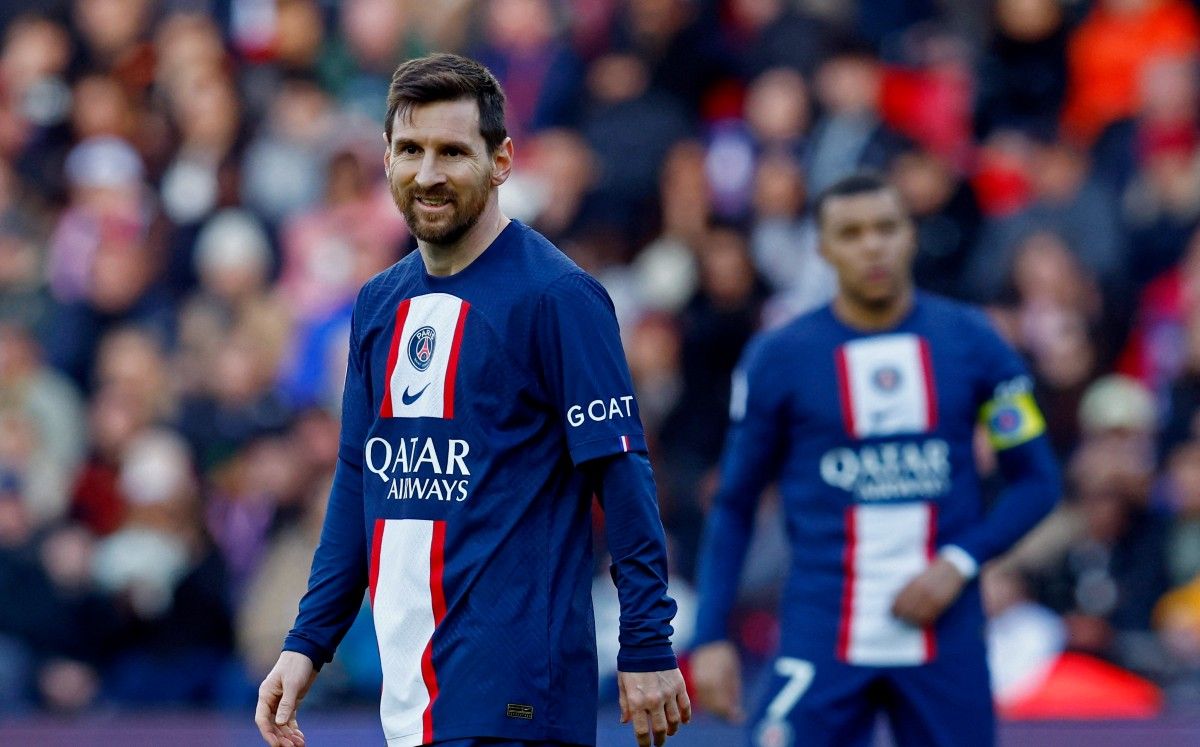 Lionel Messi en uno de los últimos partidos con la camiseta del PSG.